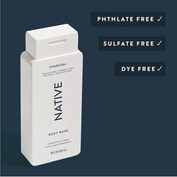 Native 2pack Body Wash CHARCOAL Fresh Ocean Scent 11.5 oz 340ml - Picture 2 of 8